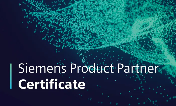 Siemens Product Partner Certificate