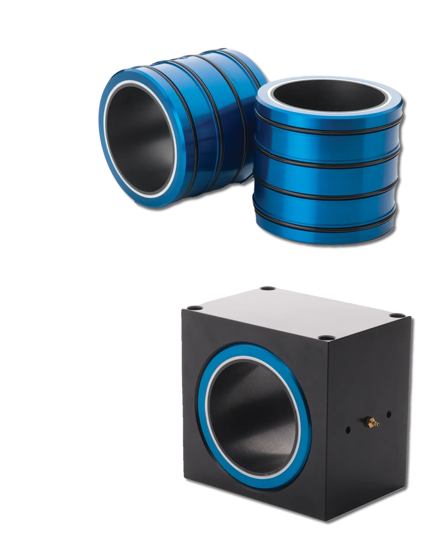 Luftbuchsen und Block